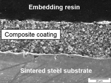 Kompositschicht auf Sintermetall
